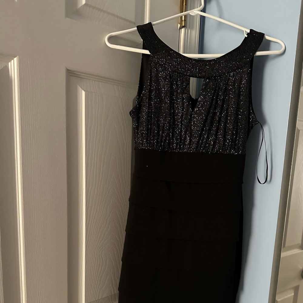 Shirt black mini dress
